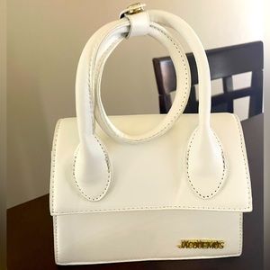 White leather Jacquemus dupe